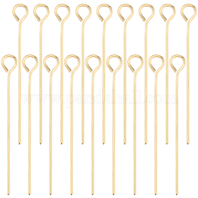 Gold Filled 14K Eye Pins 25mm wire thickness 0.5mm 24 Gauge