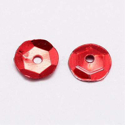 Perline paillette plastico&nbsp;PVC-A001-10mm-07-1