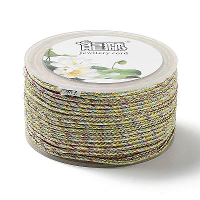 Cordon tressé en polyester bicolore de 14 m&nbsp;OCOR-G015-02A-07-1