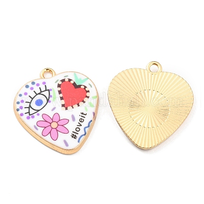 Pendentifs en alliage imprimés&nbsp;X-ENAM-D051-13G-1