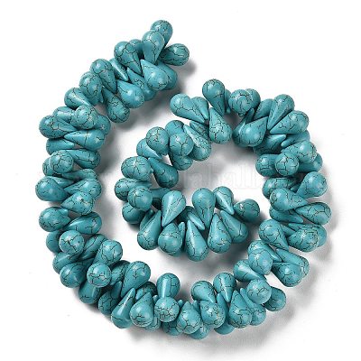 Chapelets de perle en howlite synthétiques&nbsp;TURQ-F018-07A-1