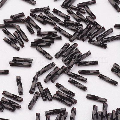 Perles de verre clairon tordues&nbsp;SEED-E002-9mm-849-1