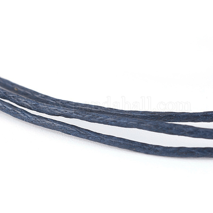 木綿糸ワックスコード  プルシアンブルー  1mm  約100ヤード/ロール（300フィート/ロール） YC-R003-1.0mm-227-1