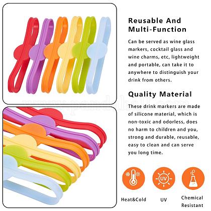 アクセサリー作り用 パンダホール36個6色ドリンクマーカー ガラスカップワインストリップタグマーカーボトルタグマーカービールパーティーカクテルグラスパーティー を購入 Selected Pandahall Com Jp