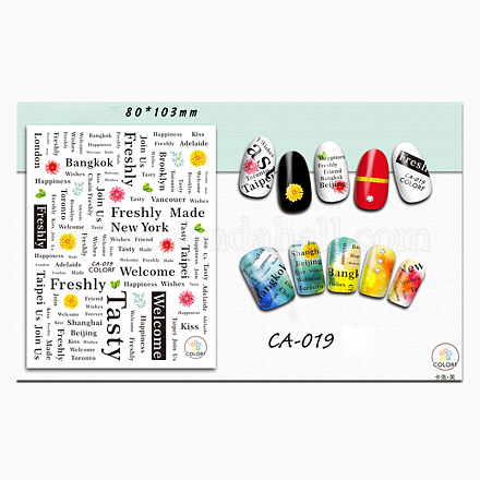 Selbstklebende Nail Art Sticker MRMJ-S011-026K-1