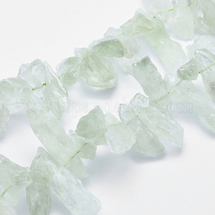 Naturelles quartz vert brins de perles G-F547-30-1