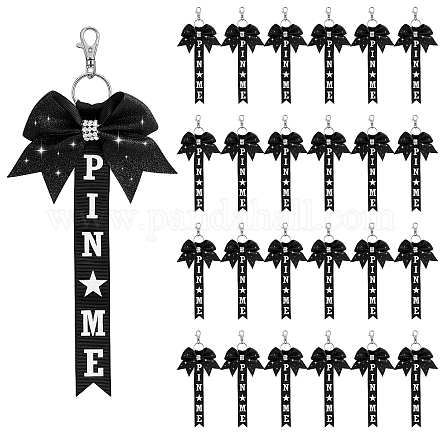 24 portachiavi in poliestere e strass&nbsp;KEYC-TW0001-01-1