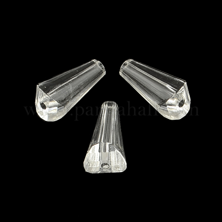 Cone Transparent Acrylic Beads TACR-R129-A01-1