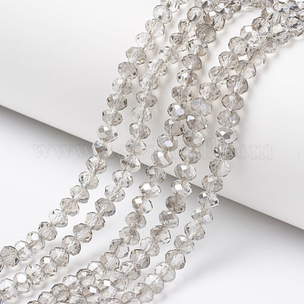 Placcare trasparente perle di vetro fili EGLA-A034-T6mm-E15-1