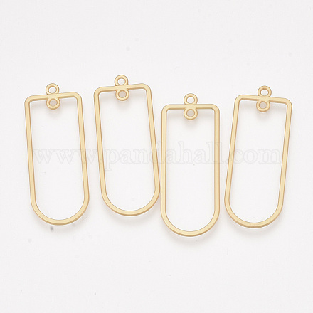 Smooth Surface Alloy  2-Loop Link Pendants PALLOY-T067-54MG-1
