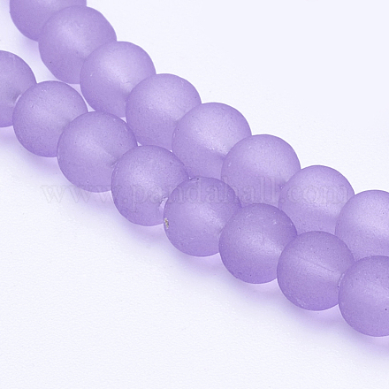 Chapelets de perles en verre transparent X-GLAA-S031-4mm-25-1