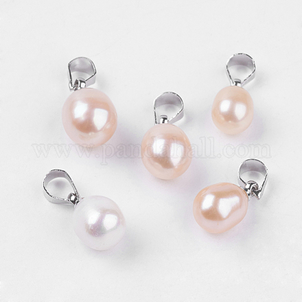Colgantes naturales de perlas cultivadas de agua dulce SPB002Y-1