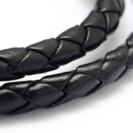 Braided Imitation Leather Cord LC-D051-B-11-1