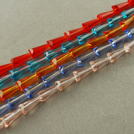 Transparent Glass Beads Strands EGLA-Q034-M-1