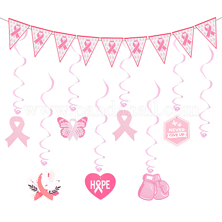 AHANDMAKER Breast Cancer Awareness Decorations DIY-GA0004-05-1
