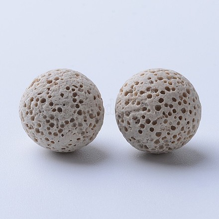 Unwaxed Natural Lava Rock Beads G-F325-8mm-17-1