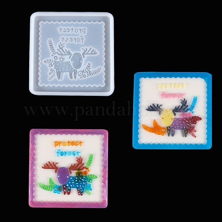 Stampi in silicone per sottobicchieri animali fai da te DIY-G070-03A-1
