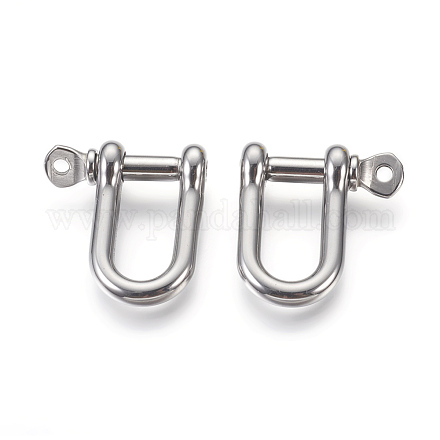 304 Stainless Steel Screw D-Ring Anchor Shackle Clasps STAS-O114-096C-P-1