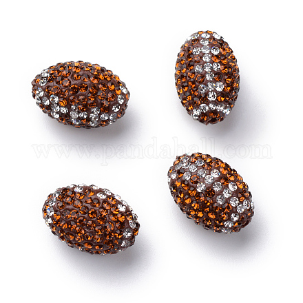 Perles de strass en pâte polymère manuelles X-RB-S046-01-1