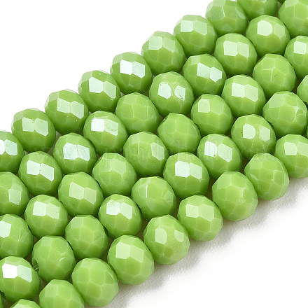 Chapelets de perles en verre électroplaqué EGLA-A034-P2mm-A28-1