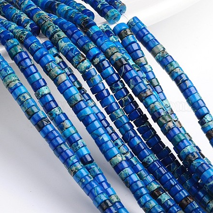 Dyed Natural Imperial Jasper Beads Strands G-M276-05-C-1