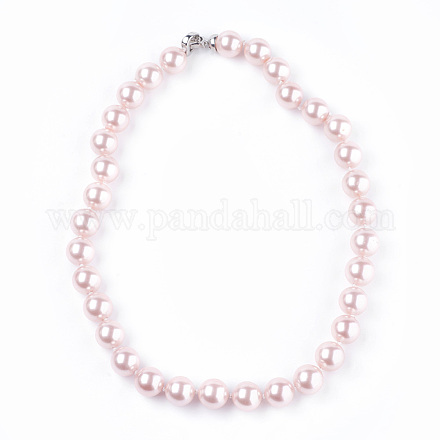 Shell collane di perle perline NJEW-I224-E01-1
