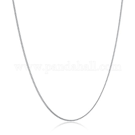 Collares de cadena de 925 plata esterlina NJEW-BB30138-18-1