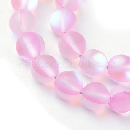 Synthetische Mondstein Perlen Stränge X-G-R375-8mm-A12-1