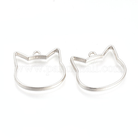 Pendentifs de lunette arrière ouverte pour chaton en alliage de placage de rack X-PALLOY-R099-29P-FF-1