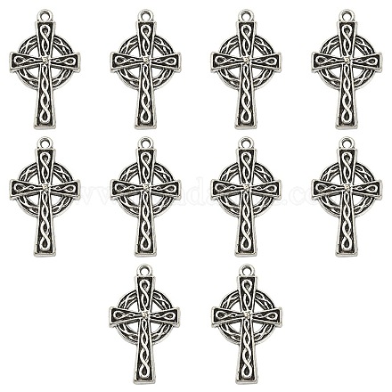10pcs pendentifs en alliage de style tibétain irlandais PALLOY-YW0001-30-1