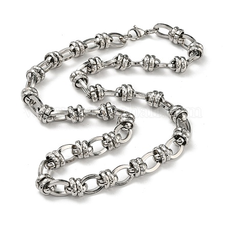 Collar de cadena de eslabones de acero inoxidable 201 STAS-Z056-01P-1