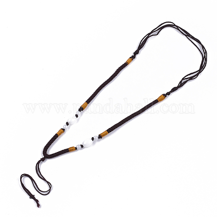 Nylon Cord Necklace Making MAK-T005-01C-1