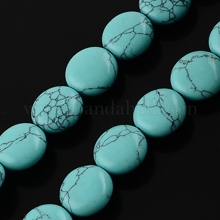 Chapelets de perles en turquoise synthétique G-R189-22-1