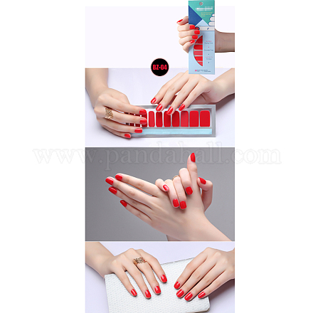 Pegatinas de arte de uñas de color puro MRMJ-Q013-01D-1