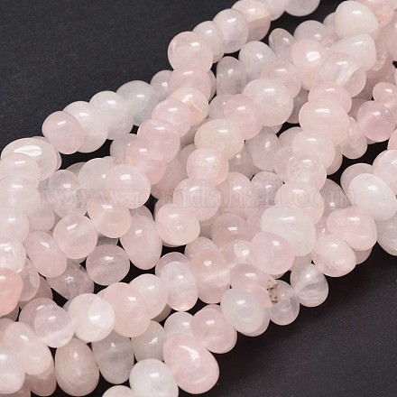 Naturelle quartz rose pierres précieuses pépites brins de perles G-J337-39-1