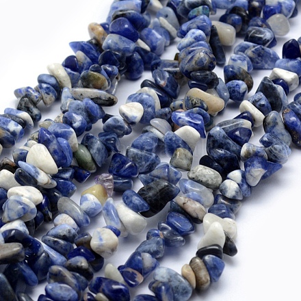 Chapelets de perles en sodalite naturelle G-P332-21-1