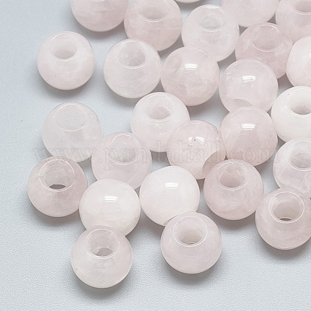 Perles de quartz rose naturel X-G-T092-14mm-18-1