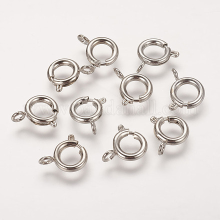 Cierres de anillo de resorte de latón KK-H418-N-1