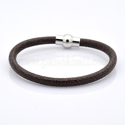 Snake Print PU Leather Bracelets BJEW-E217-01G-1