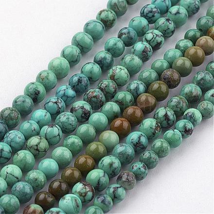 Natur hubei türkisfarbenen Perlen Stränge G-F322-12-1