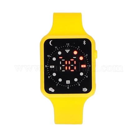 Mode LED montres électroniques en plastique légers WACH-N054-03A-1