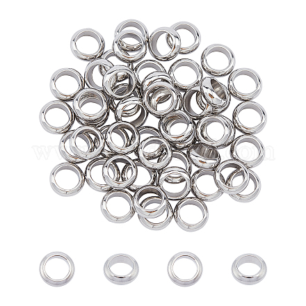 Unicraftale 304 perles d'espacement en acier inoxydable STAS-UN0010-47P-1