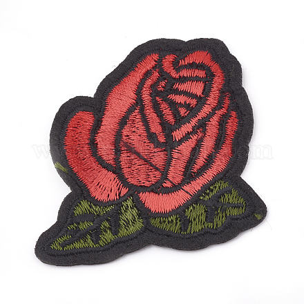 Computerized Embroidery Cloth Iron On/Sew On Patches AJEW-S069-023-1