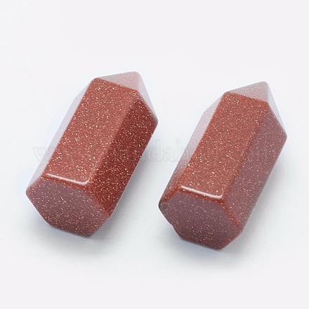 Synthetic Goldstone Pointed Beads G-G760-K04-1