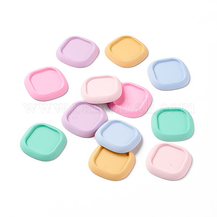 Opaque Resin Cabochons RESI-H140-17-1