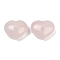 Heart Natural Rose Quartz Palm Stones, Anxiety Healing Pocket Thumb Stone, 24.5x30~31x17mm
