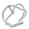 Stylish Adjustable Irregular Stainless Steel Cuff Open Rings, Stainless Steel Color, 10mm, Inner Diameter: 17mm