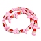 Boot Baking Paint Glass Enamel Beads, Apple, 23x16.5~17x7.5~8.5mm, Hole: 0.8~1.2mm