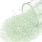TOHO Round Seed Beads, Japanese Seed Beads, (172) Pale Green Transparent Rainbow, 11/0, 2.2mm, Hole: 0.8mm, about 1110pcs/bottle, 10g/bottle