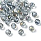20Pcs Transparent Electroplate Glass Beads, Faceted, Round, Slate Gray, 7.5x7mm, Hole: 1.2mm